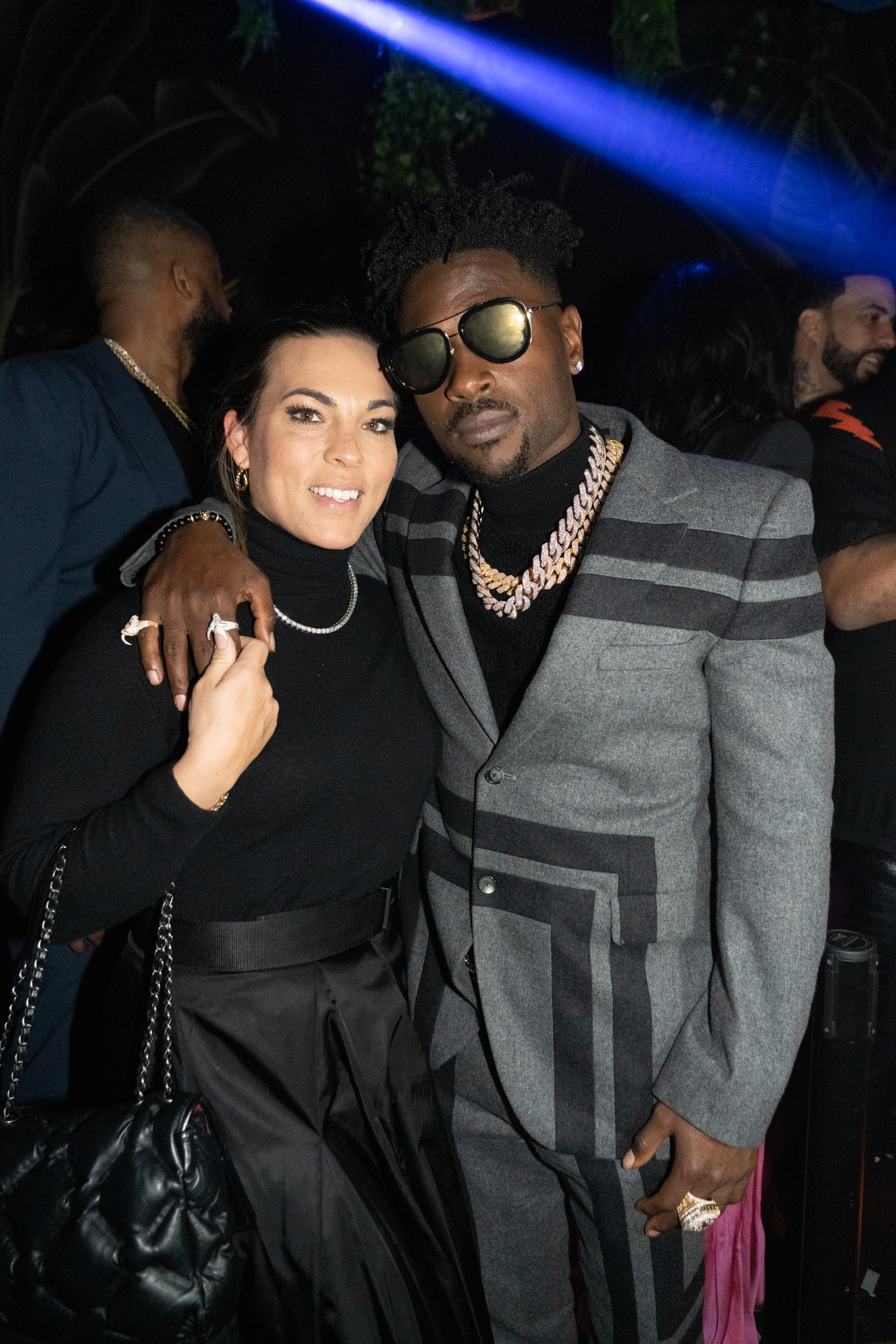 Chelsie Kyriss and Antonio brown at Rick Ross' birthday celebration on January 26, 2022, in Miami, Florida. | Source: Getty Images