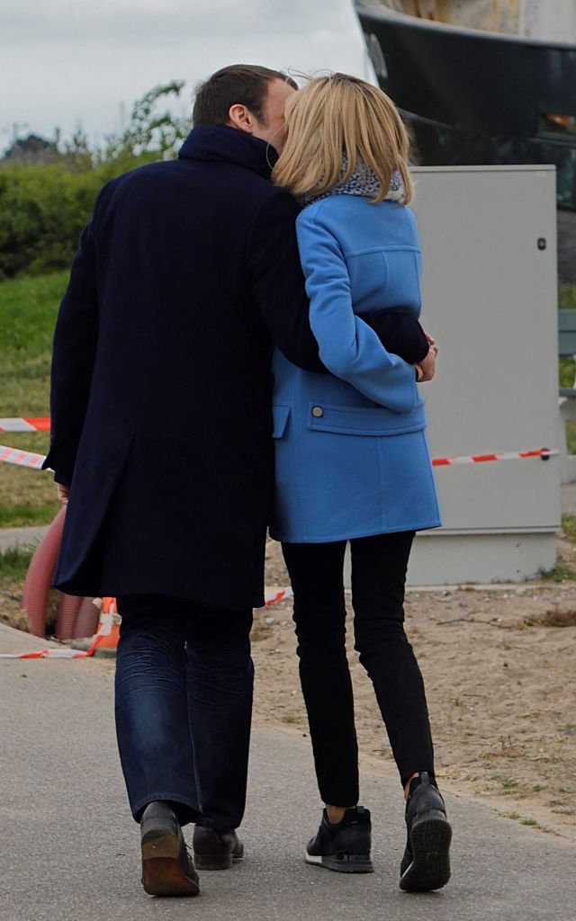Emmanuel Macron et sa femme Brigitte Trogneux | photo : Getty Images