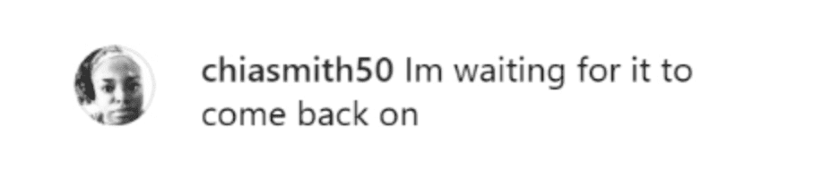 Fan's comment on The Good Doctor's post. | Source: Instagram/thegooddoctorabc