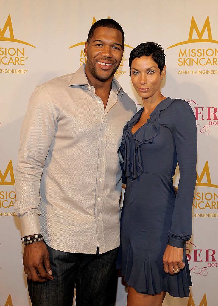 Former football player Michael Strahan and Nicole Murphy attend professional tennis player Serena Williams' Pre-ESPYs House Party held at a private residence in Bel Air, California | Photo: Getty Images