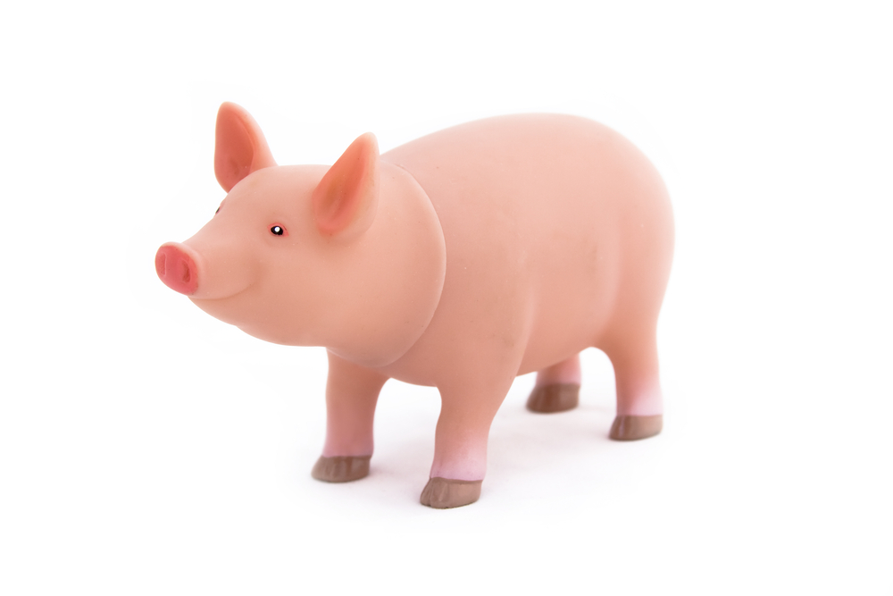 A plastic pig | Shutterstock