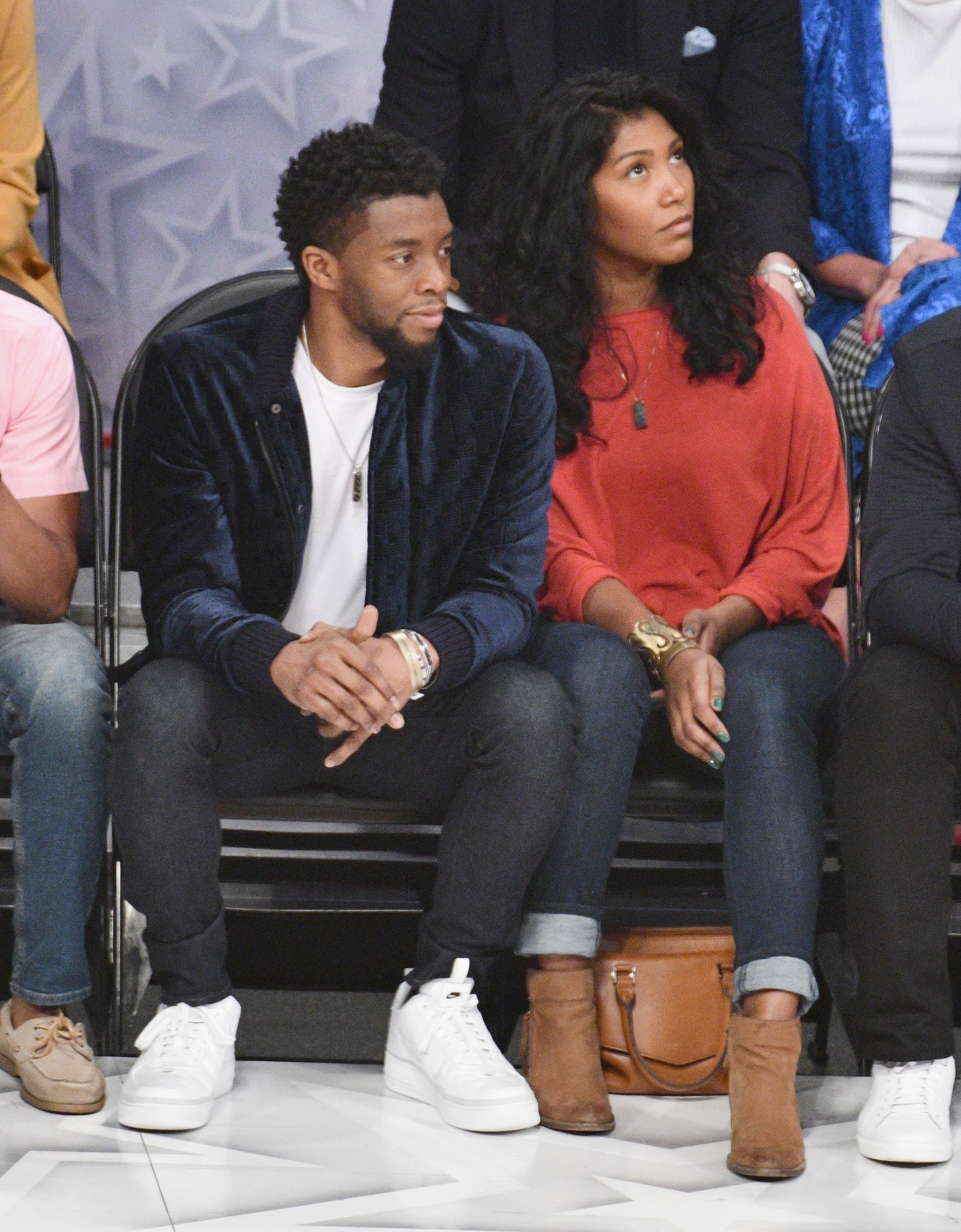 Chadwick Boseman nimmt am 18. Februar 2018 am NBA All-Star Game 2018 im Staples Center in Los Angeles, Kalifornien, teil. (Foto von Allen Berezovsky) | Quelle: Getty Images