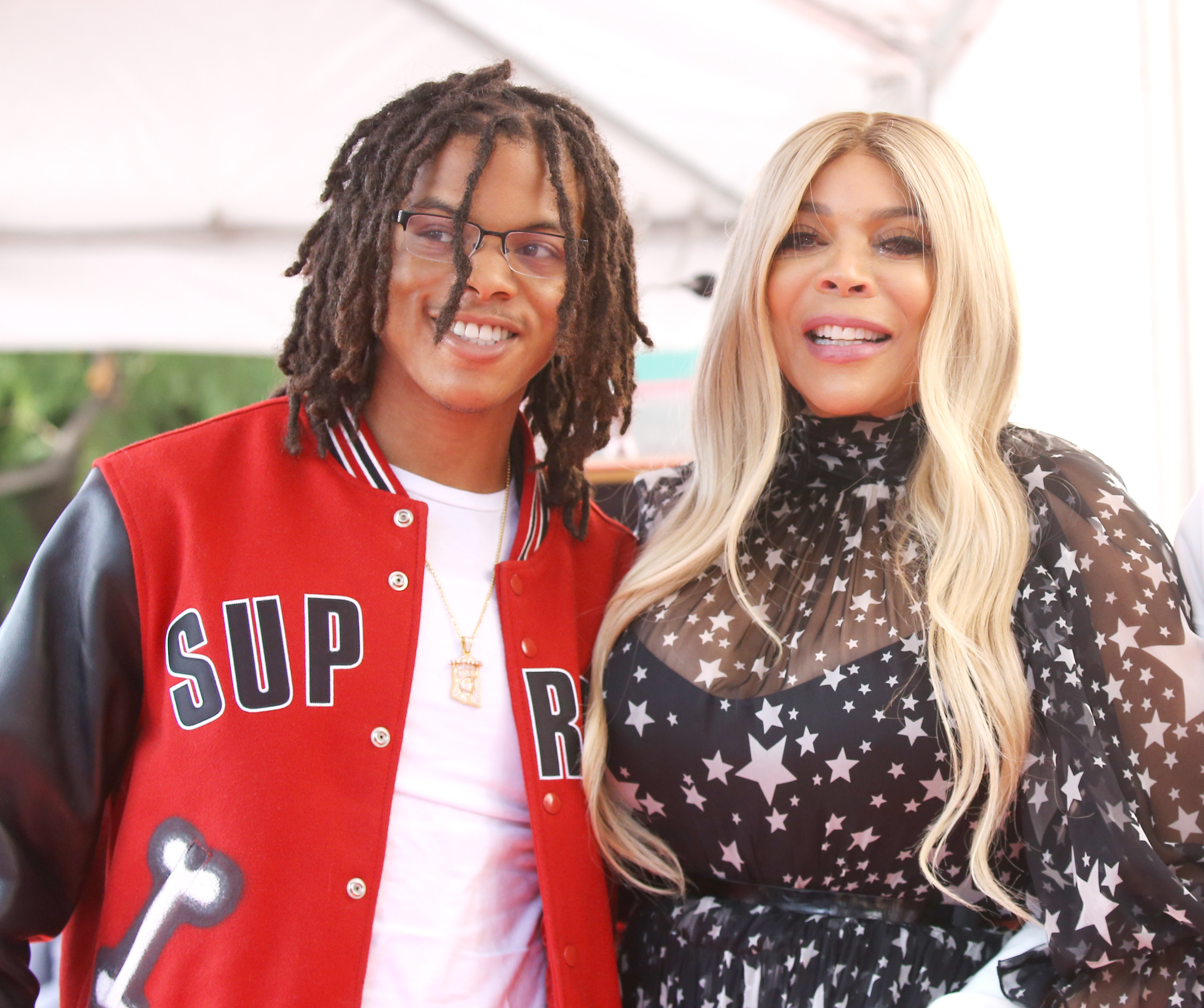 Wendy Williams with her son Kevin Hunter at The Hollywood Walk of Fame in 2019 | Source: Getty Images
