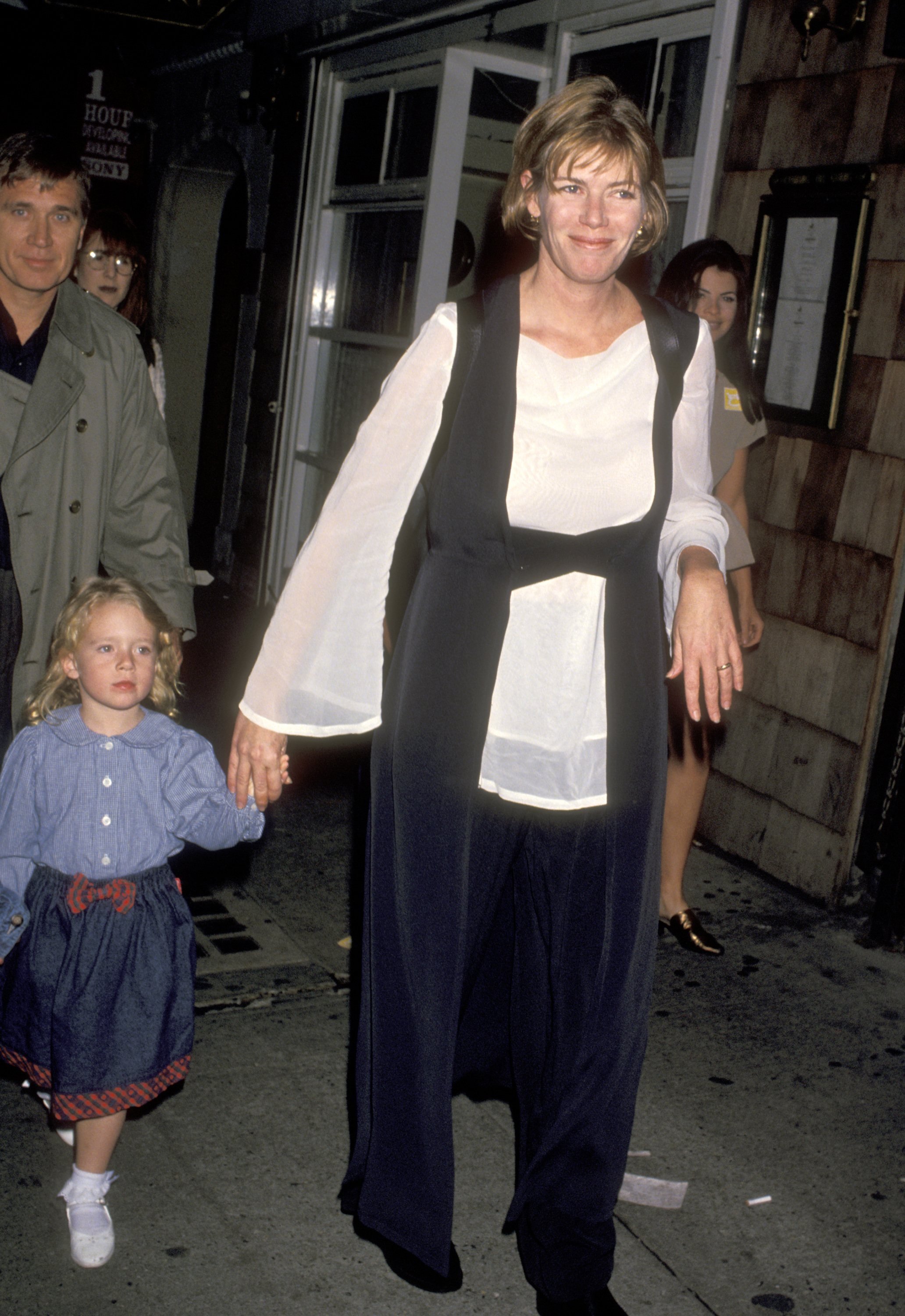 Kelsey Tillman and the actress attend the New York premiere of "Getting Even with Dad," 1994 | Source: Getty Images