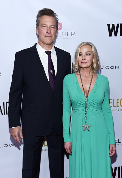 John Corbett and Bo Derek at the Beverly Wilshire Four Seasons Hotel on November 09, 2019 in Beverly Hills, California. | Photo: Getty Images