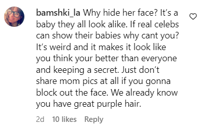 A comment left under a post of Kelly Osbourne's on Instagram in 2023 | Source: instagram.com/kellyosbourne/