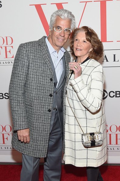 Steve Bakunas (L) and Linda Lavin attend "The Good Wife" Finale Party at Museum of Modern Art on April 28, 2016, in New York City. | Source: Getty Images.
