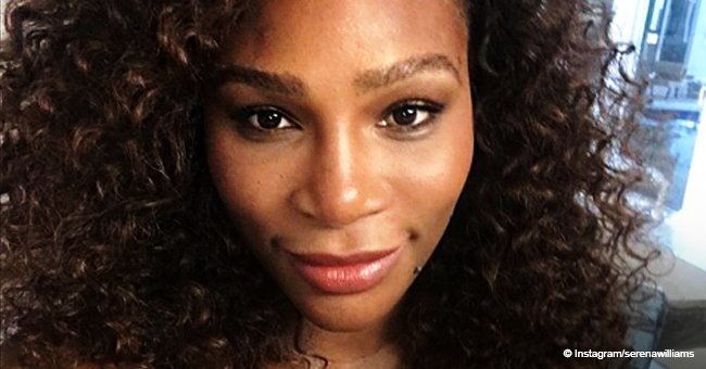 Serena Williams' daughter looks adorable in red T-shirt & ponytail in photo with her 'pal'