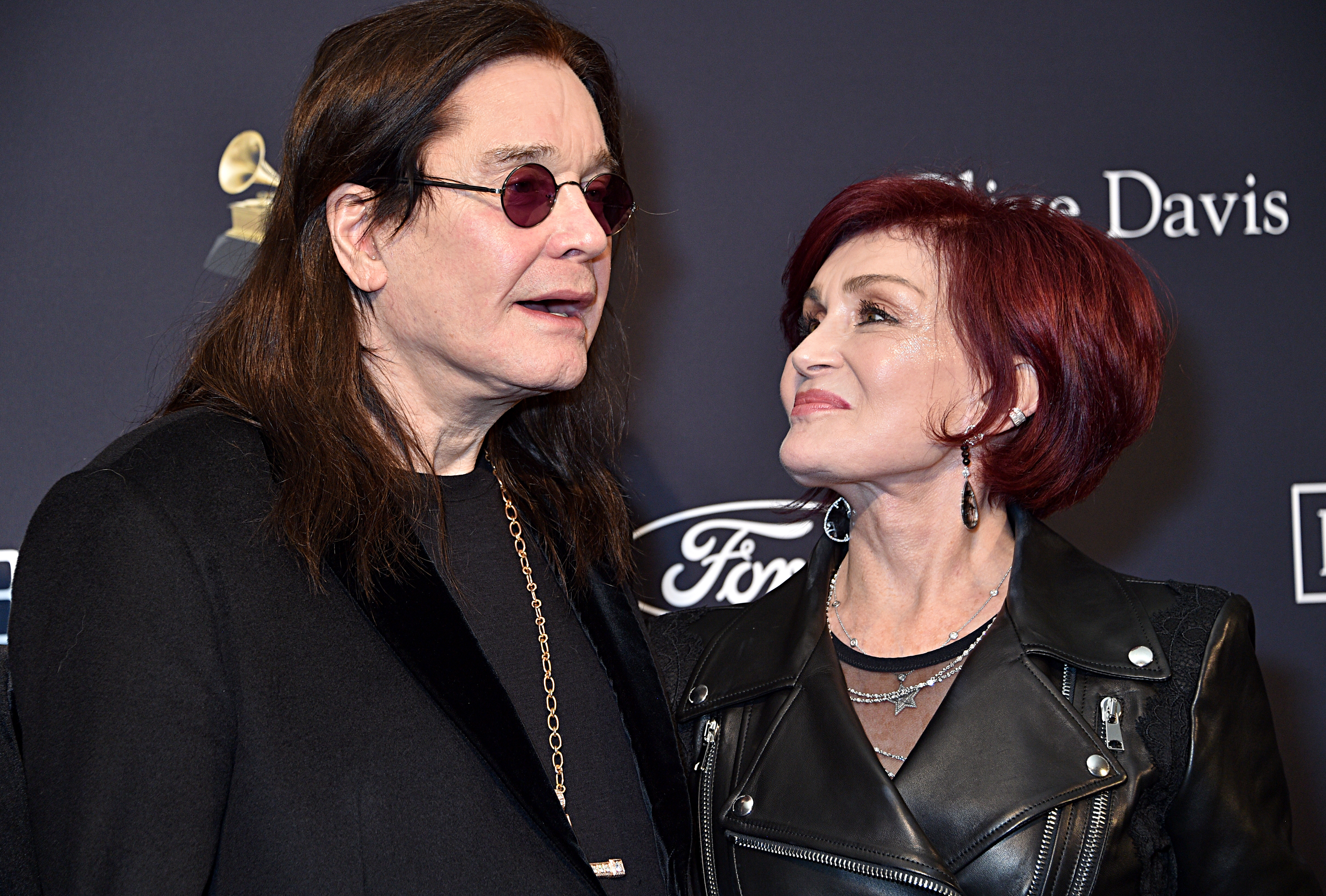 Ozzy and Sharon Osbourne at the Pre-Grammy Gala in Beverly Hills, California on January 25, 2020. | Source: Getty Images