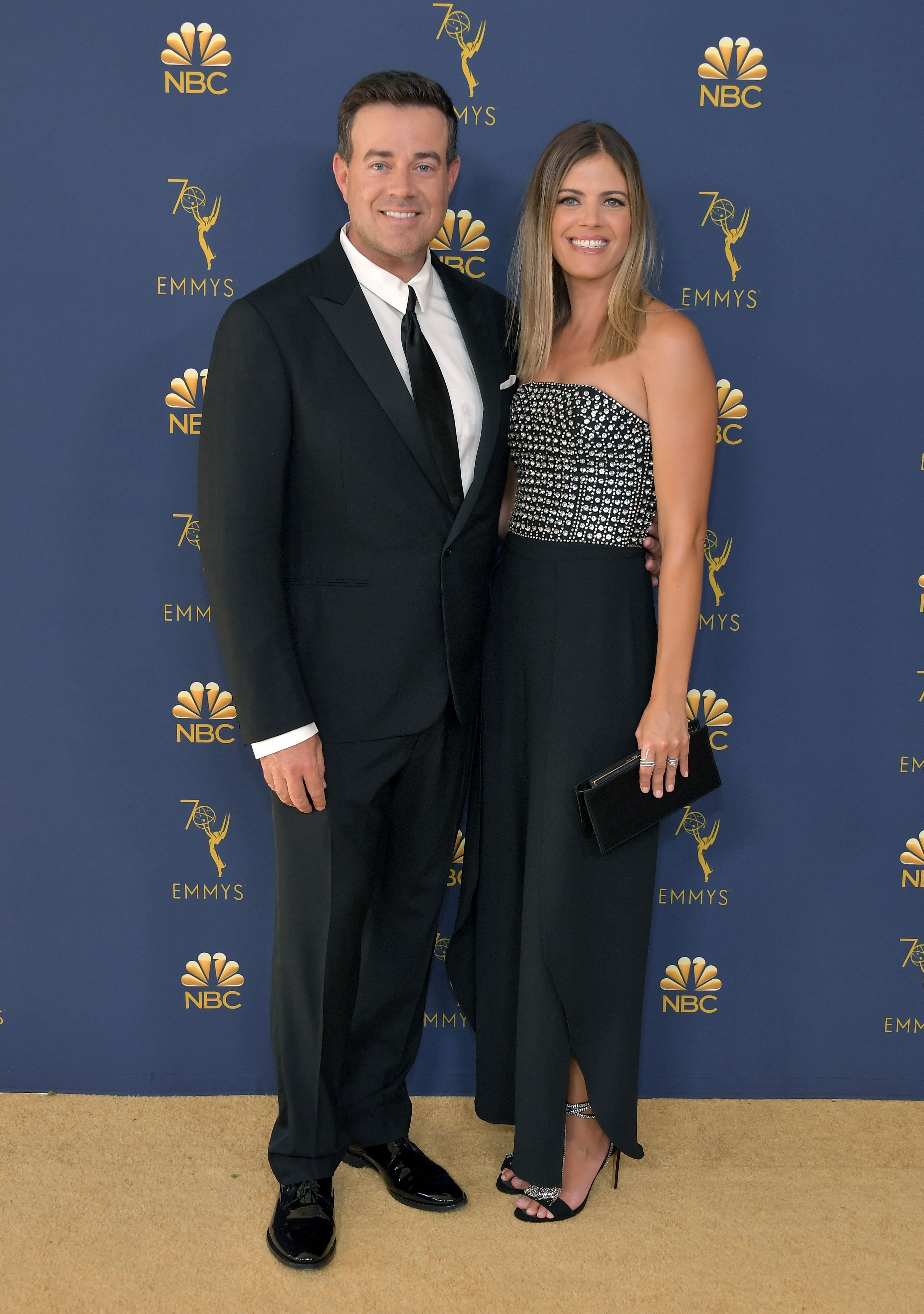 Carson Daly and Siri Pinter attend the 70th Emmy Awards, 2018,Los Angeles, California| Photo: by Neilson Barnard/Getty Images)