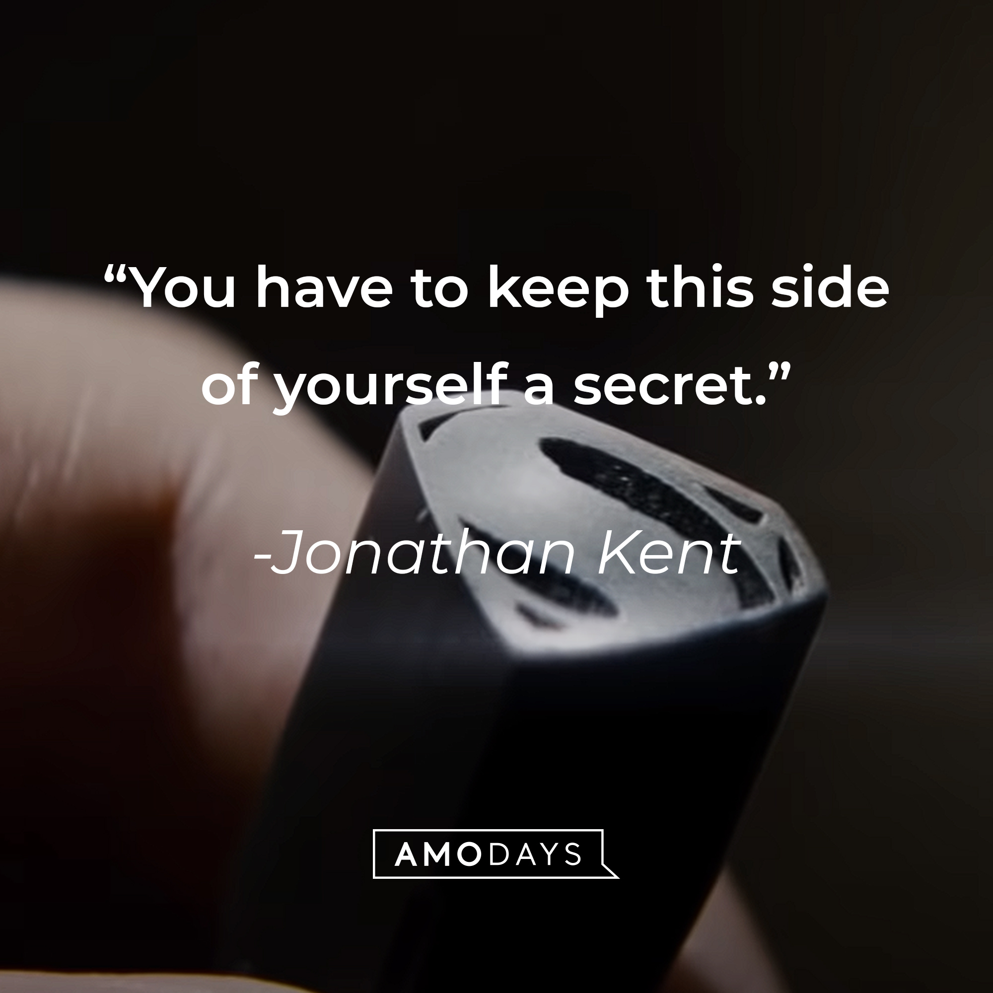 Jonathan Kent's quote: "You have to keep this side of yourself a secret." | Source: Youtube.com/WarnerBrosPictures