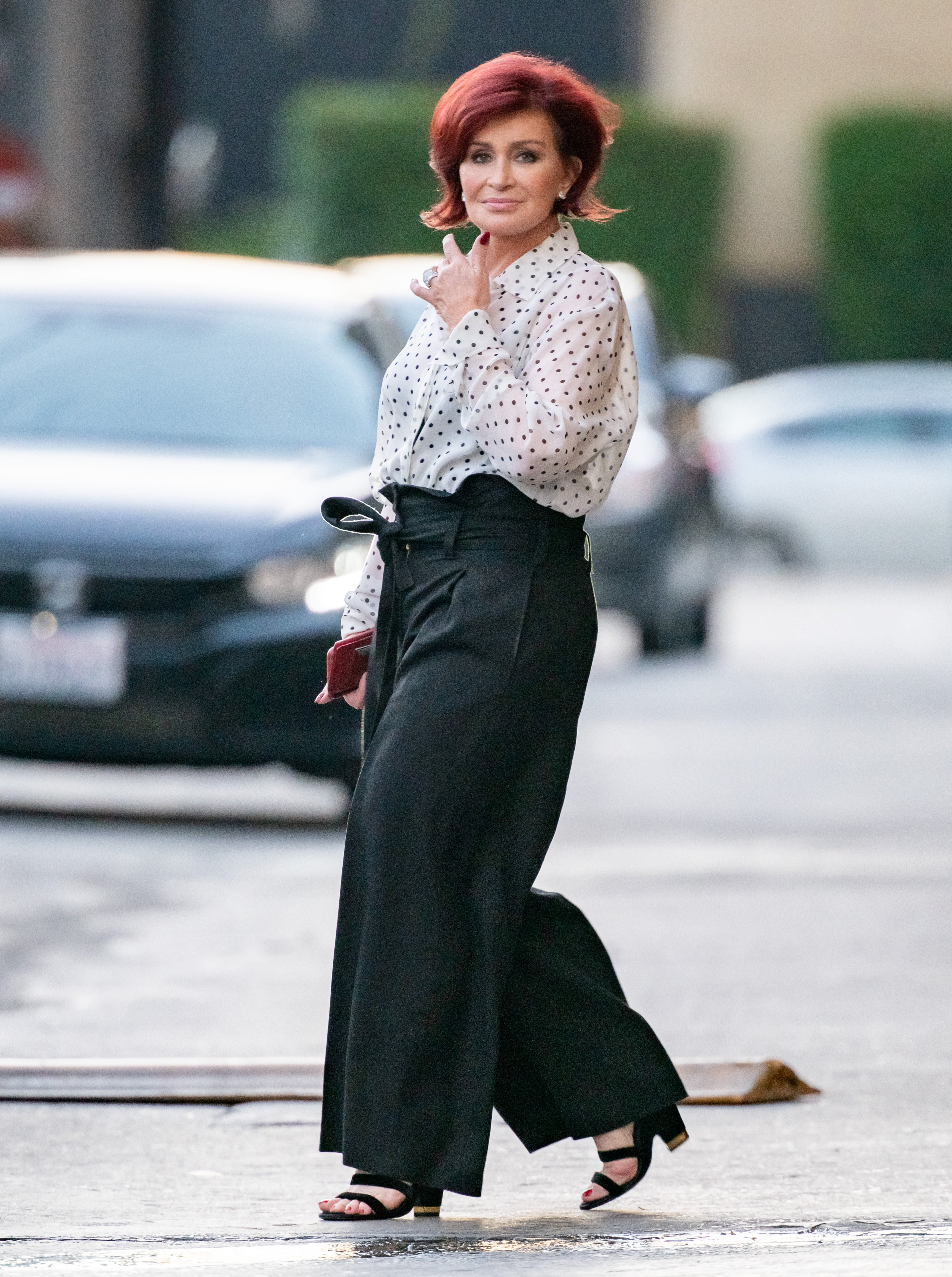 Sharon Osbourne at "Jimmy Kimmel Live" on September 11, 2019, in Los Angeles, California | Source: Getty Images