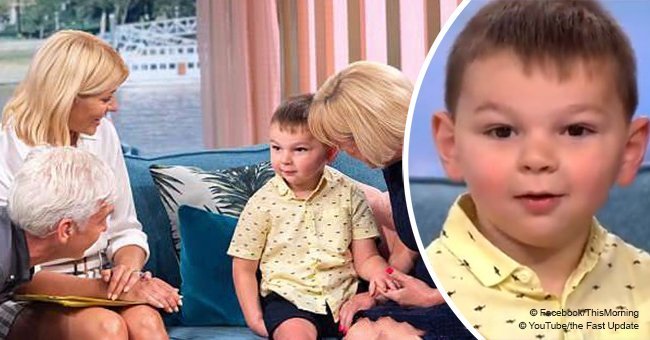 Little boy who lost his legs after abuse by biological parents appears on 'Morning' show