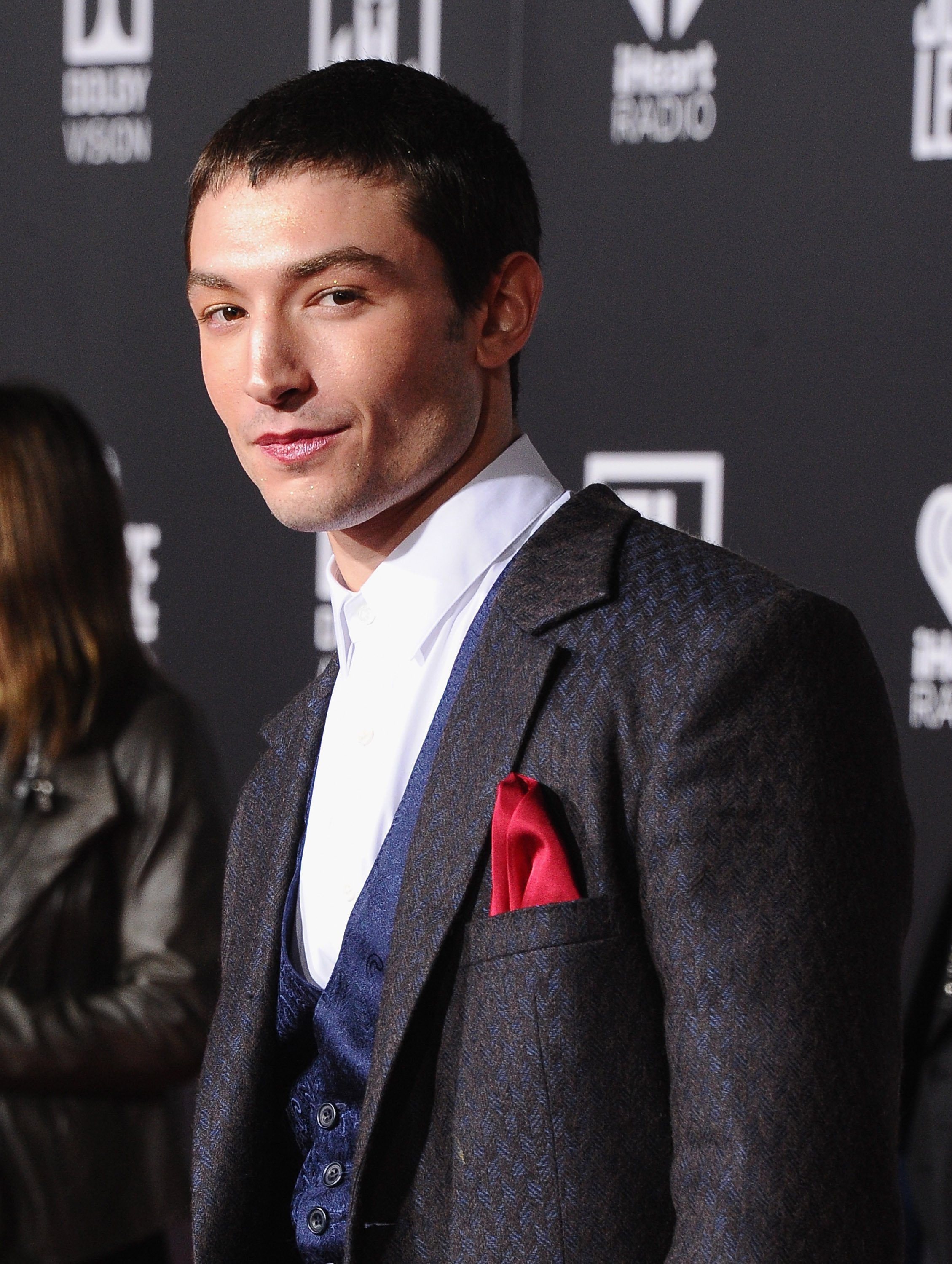 Ezra Miller attends the Los Angeles Premiere of Warner Bros. Pictures' "Justice League" at Dolby Theatre on November 13, 2017, in Hollywood, California. | Source: Getty Images