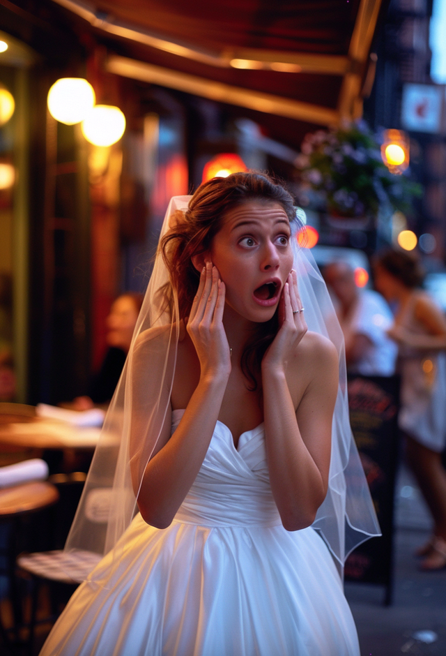 A bride reacts during a wedding ceremony | Source: Amomama