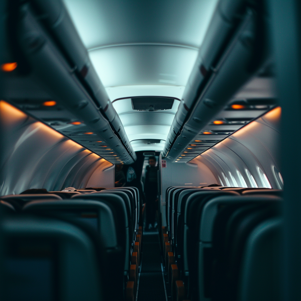 An empty flight | Source: Midjourney