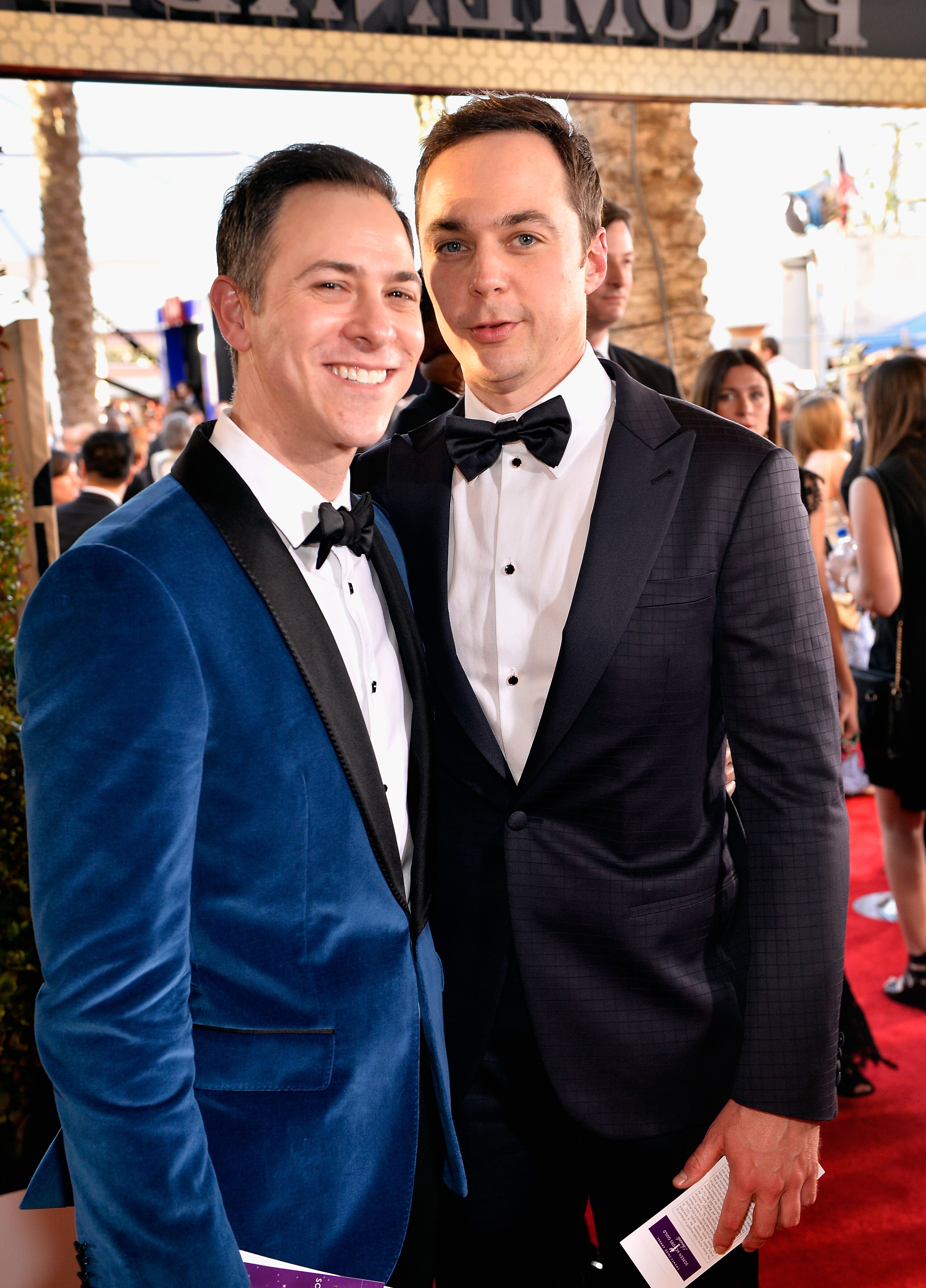 Jim Parsons and Todd Spiewak attend The 23rd Annual Screen Actors Guild Awards. | Source: Getty Images