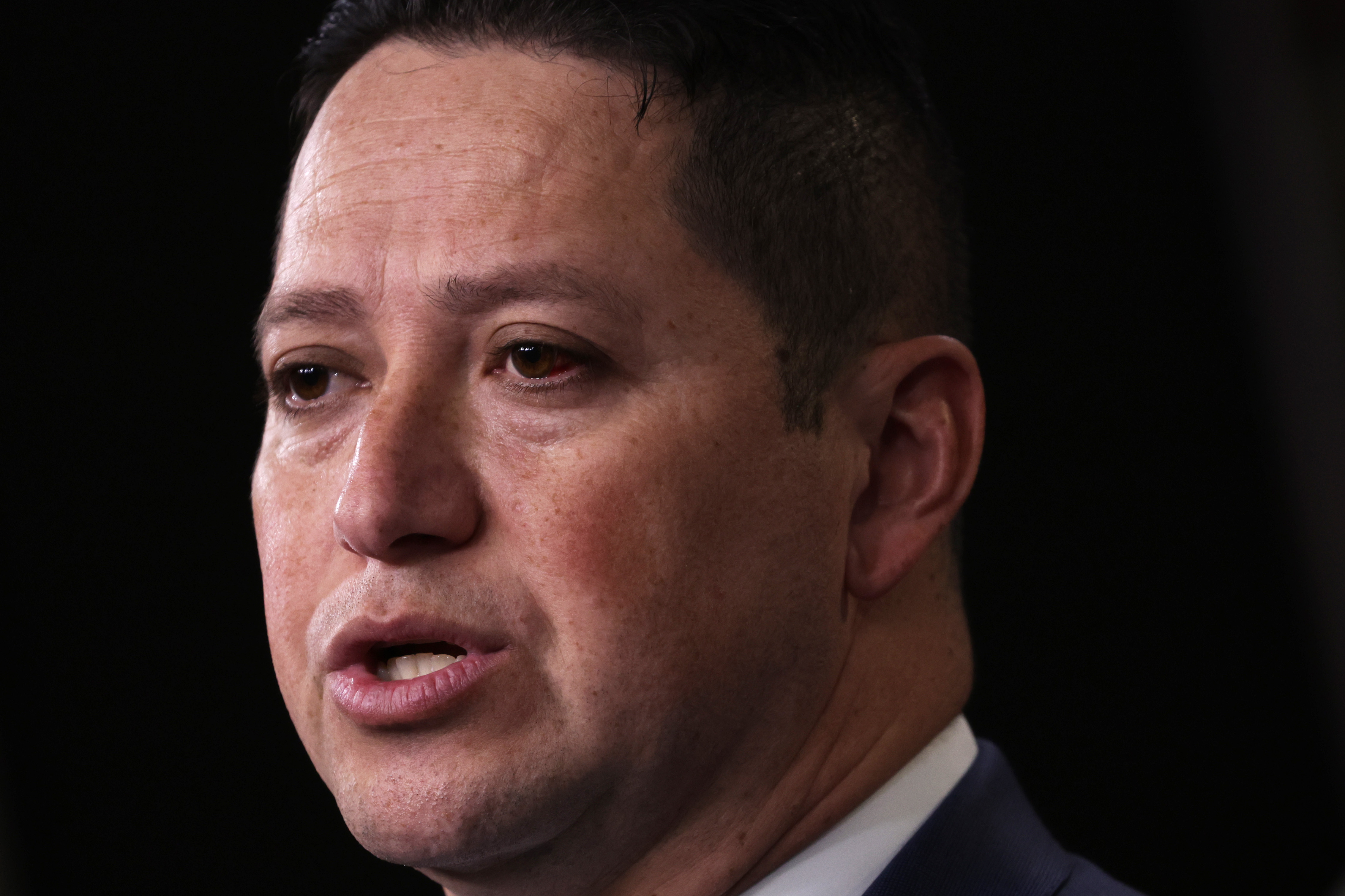 Rep. Tony Gonzales, chairman of the Congressional Hispanic Conference, participates in the group's press conference in the U.S. Capitol on March 25, 2025 | Source: Getty Images