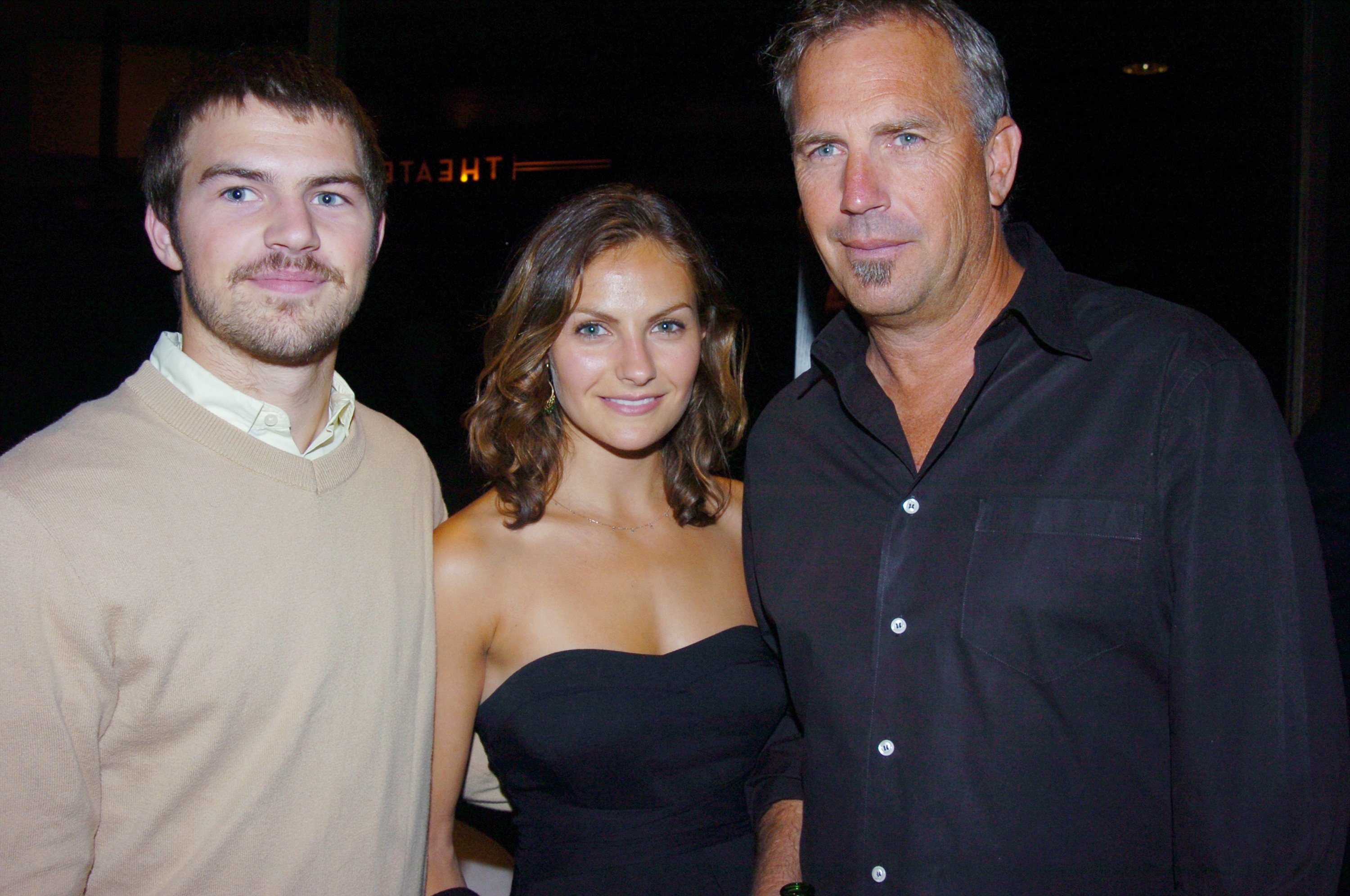 Joe, Annie, and Kevin Costner at the Tribeca Grand Hotel for a special screening of the movie "Mr. Brooks" on May 29, 2007. | Source: Getty Images