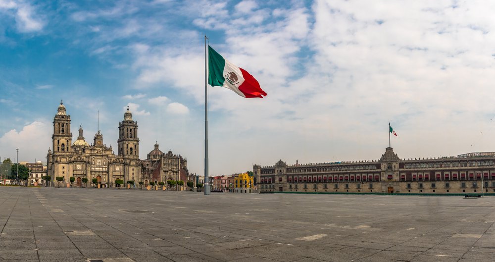 Vista panorámica de El Zócalo en Ciudad de México.| Fuente: Shutterstock Vista panorámica de El Zócalo en Ciudad de México.| Fuente: Shutterstock