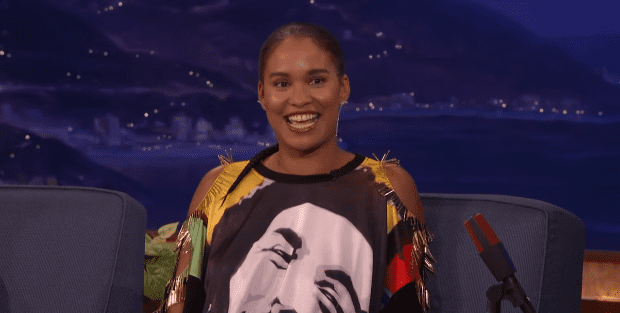Joy Bryant during an interview with Conan O'Brien in October 2016 | Photo: YouTube/Team Coco