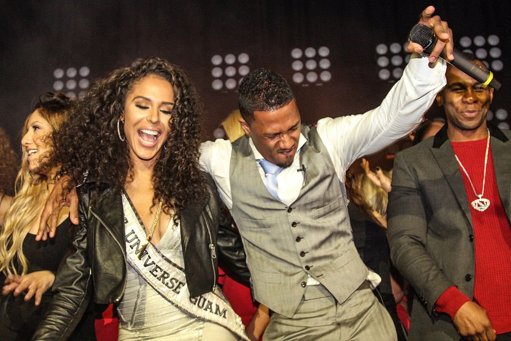 Brittany Bell and Nick Cannon at The Maxim Superbowl party on January 31, 2015 | Photo: Getty Images