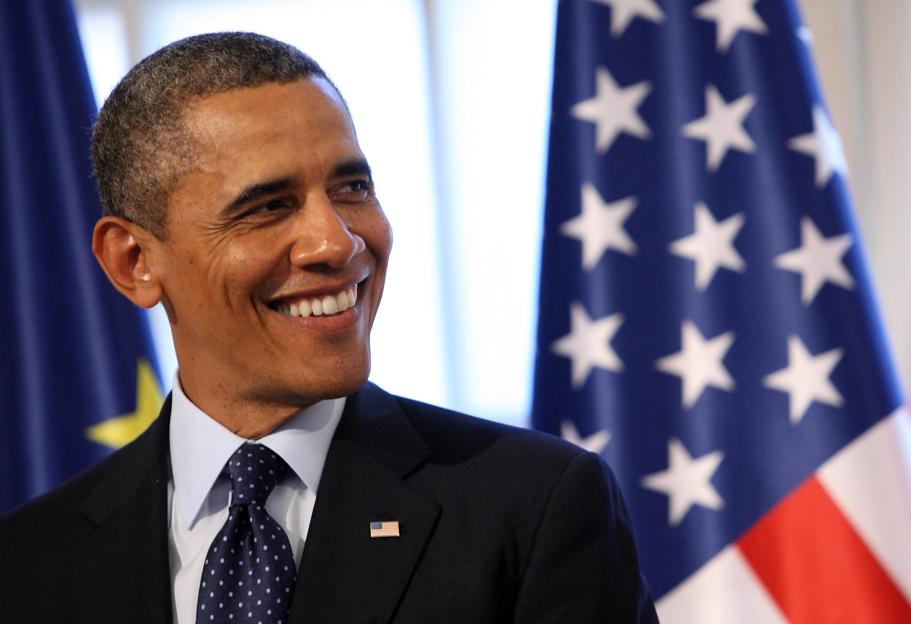 Barack Obama at a dinner at the Orangerie at Schloss Charlottenburg palace on June 19, 2013 in Berlin, Germany | Photo: Getty Images