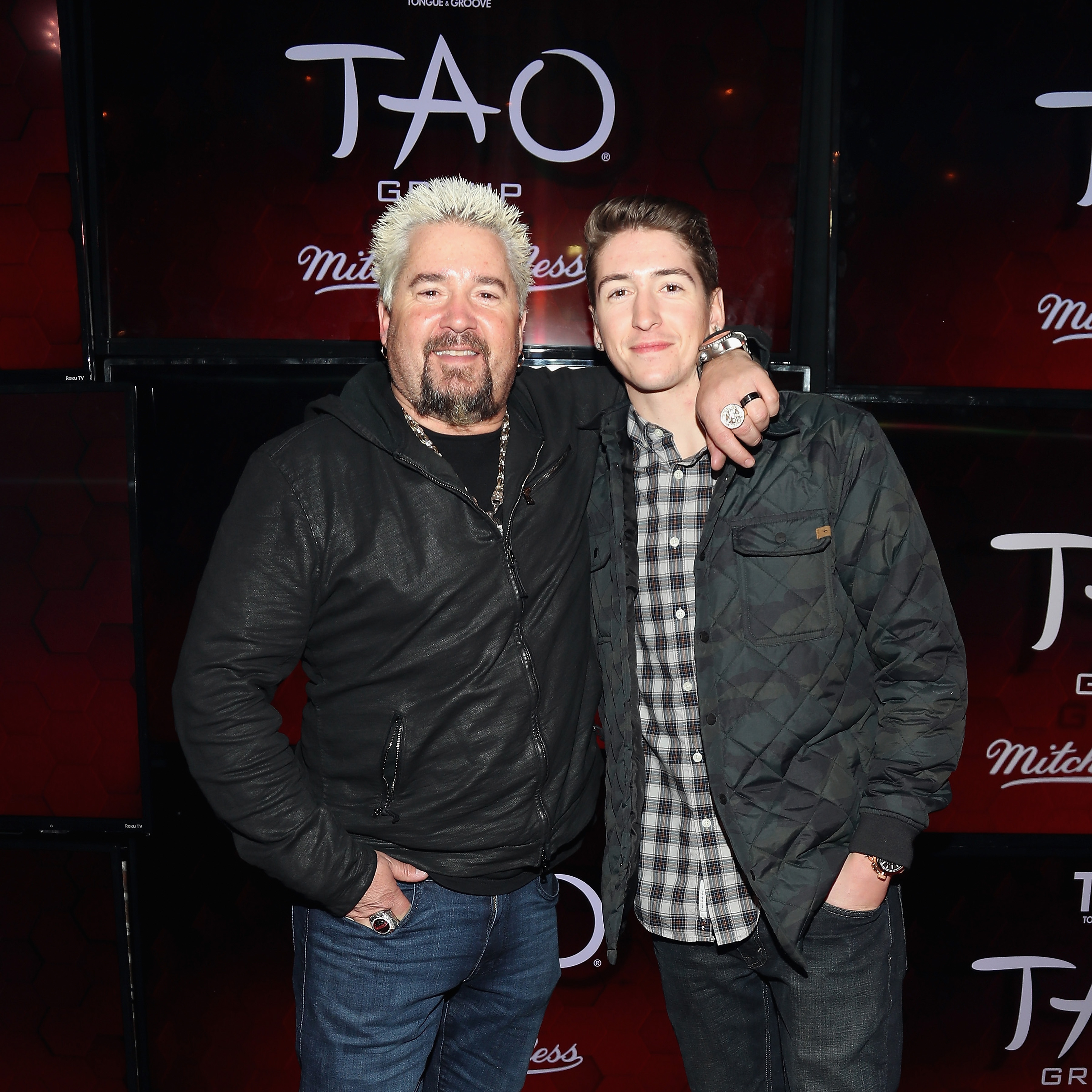 Guy and Hunter Fieri at TAO Group's Big Game Takeover on February 1, 2019, in Atlanta, Georgia | Source: Getty Images