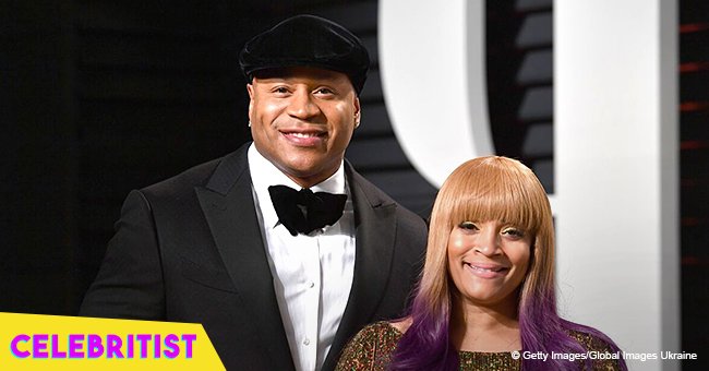 LL Cool J poses next to beautiful wife who stuns in purple dress in pic