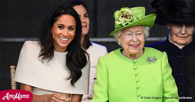 Duchess of Sussex and the Queen on their first solo outing together