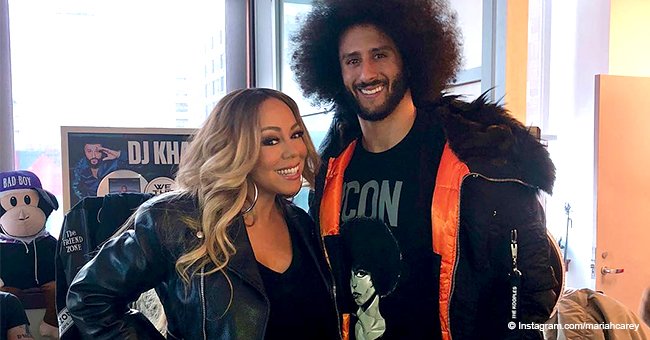 Mariah Carey sparks outrage from MAGA supporters after posing with Colin Kaepernick in pic