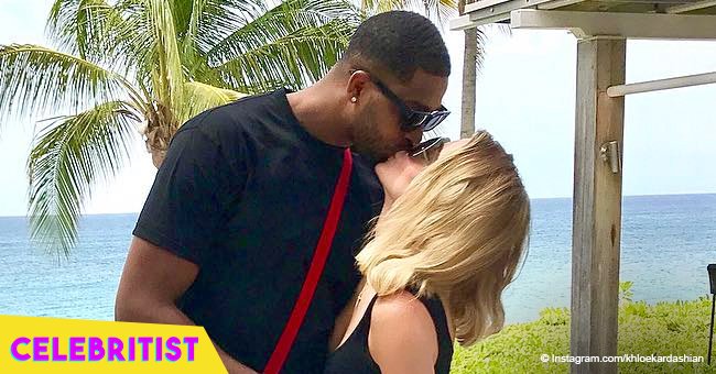 Tristan Thompson shares video of Khloe Kardashian on the top of a skyscraper