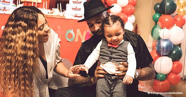 Joe Budden & Cyn Santana celebrate son's 1st birthday with an Elmo Christmas-themed party in photos