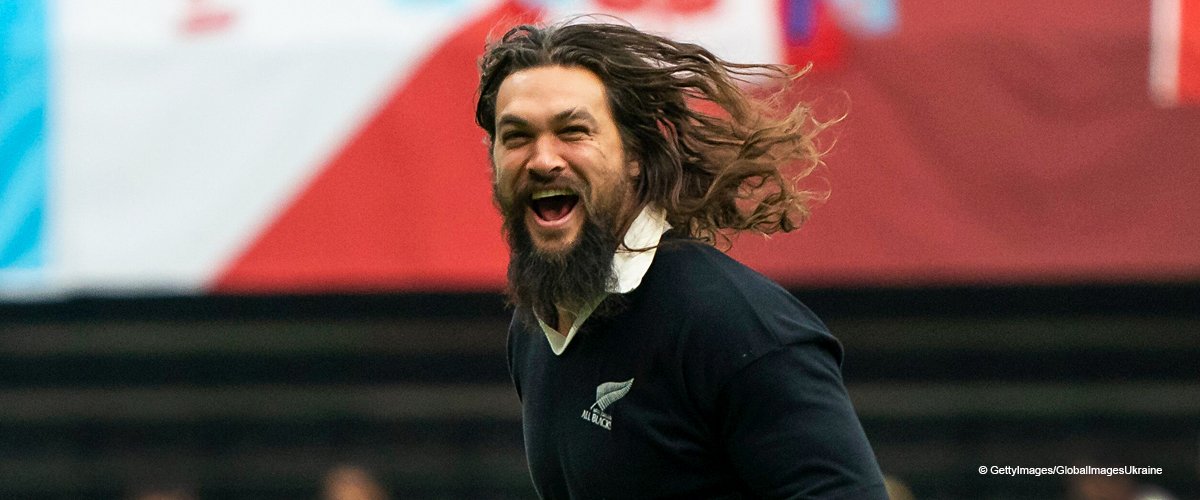 Jason Momoa Stole the Show at a Rugby Match in His Funny Striped Pants (Video)