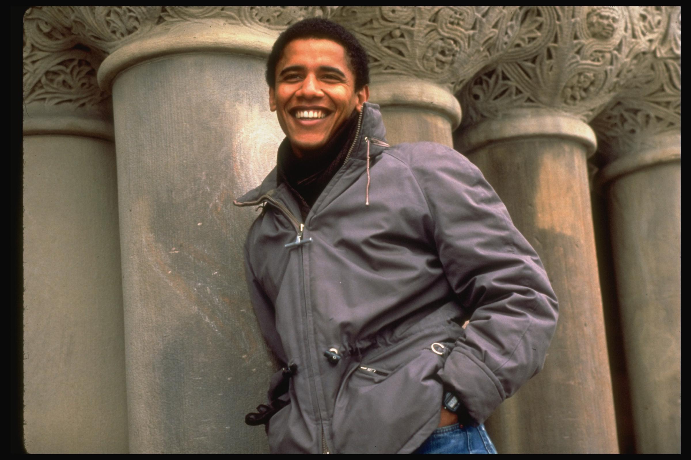 Barack Obama during his time as the newly-elected president of the Harvard Law Review on February 7, 1990, in Cambridge, Massachusetts | Source: Getty Images