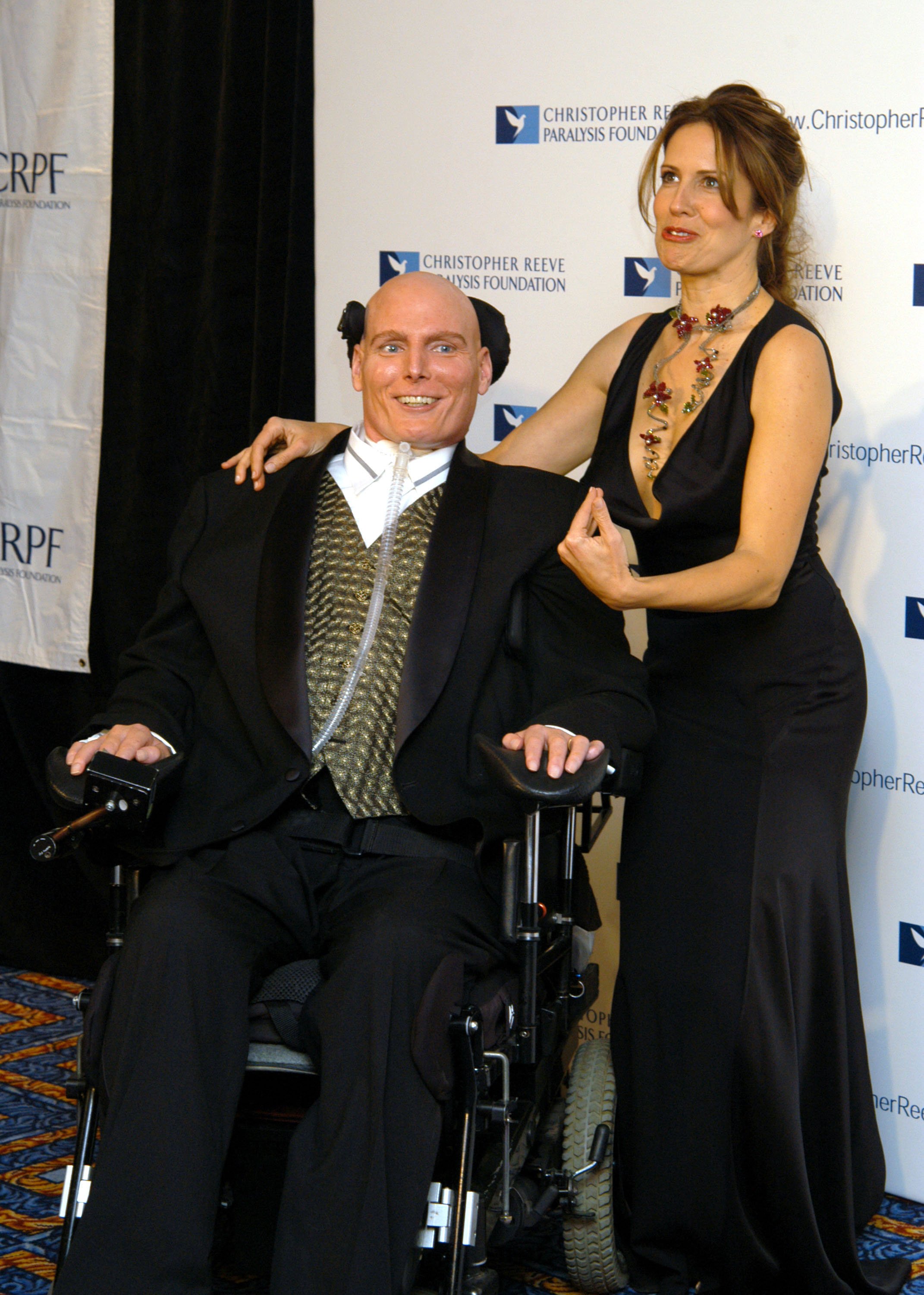 Christopher Reeve and Dana Reeve during 13th Annual "A Magical Evening" Gala Hosted by The Christopher Reeve Paralysis Foundation at Marriot Marquis in New York City, New York, United States. | Source: Getty Images