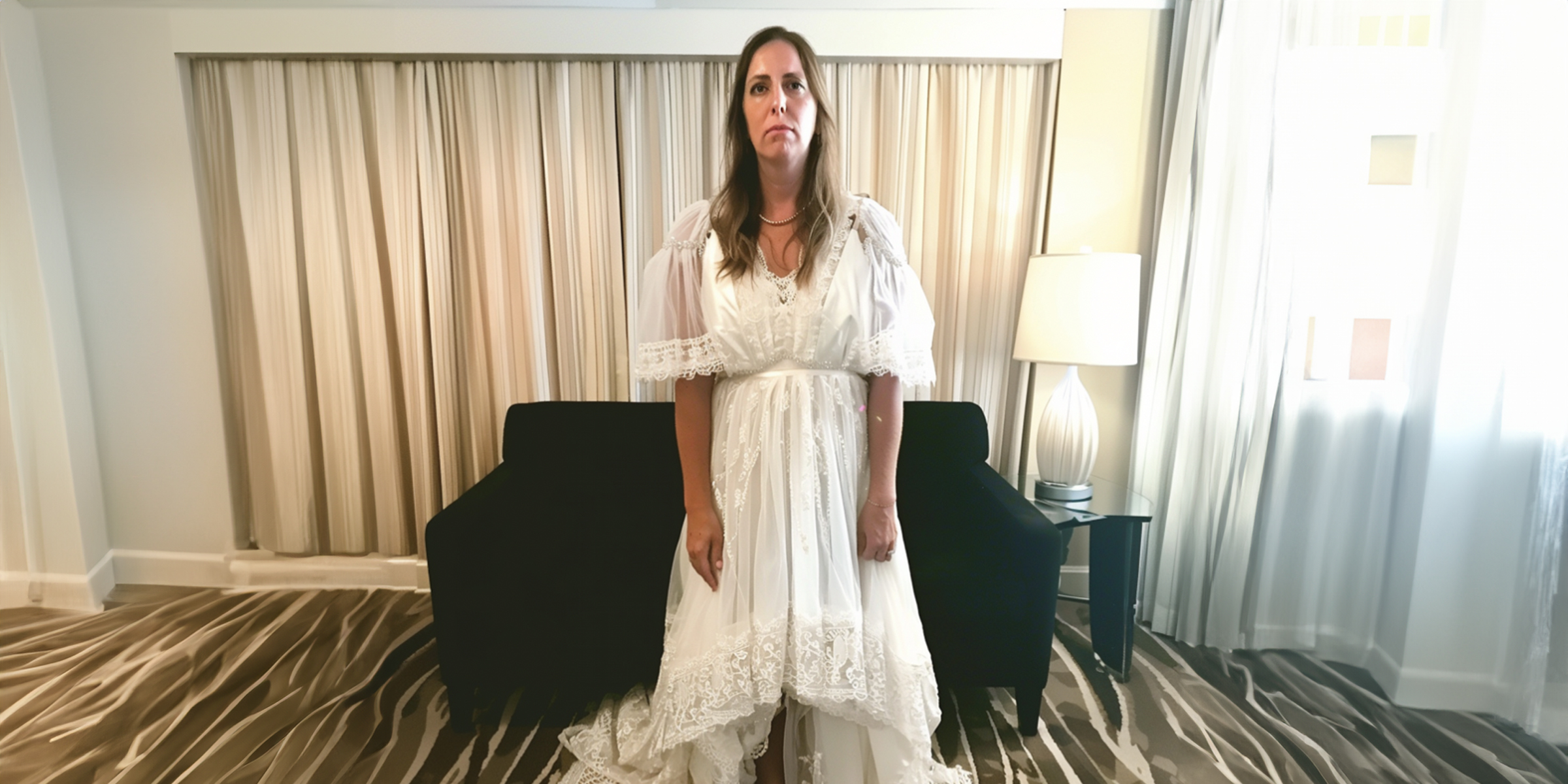 An unimpressed woman wearing a wedding dress | Source: AmoMama