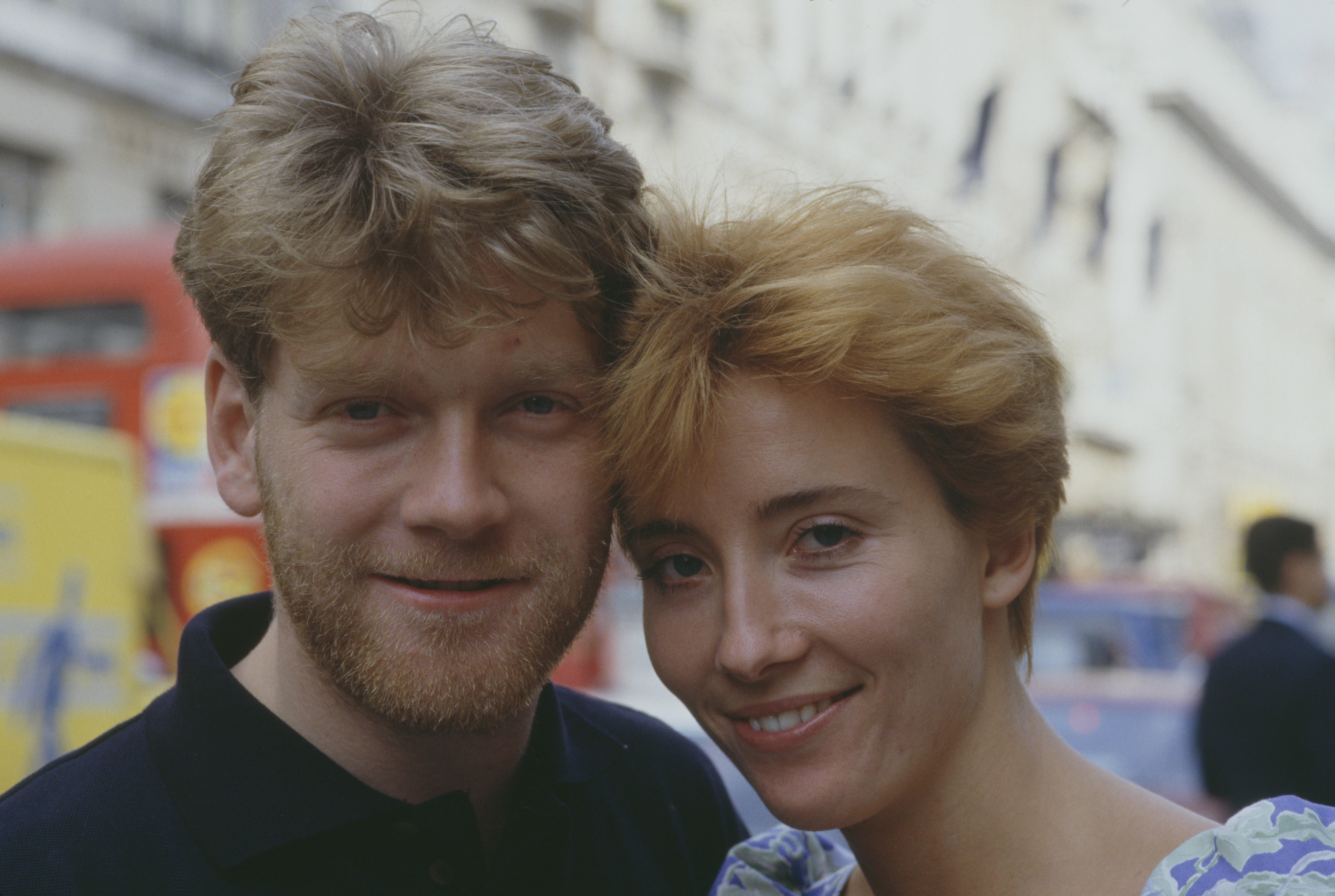 Kenneth Branagh and Emma Thompson are pictured together in 1987 in London | Source: Getty Images