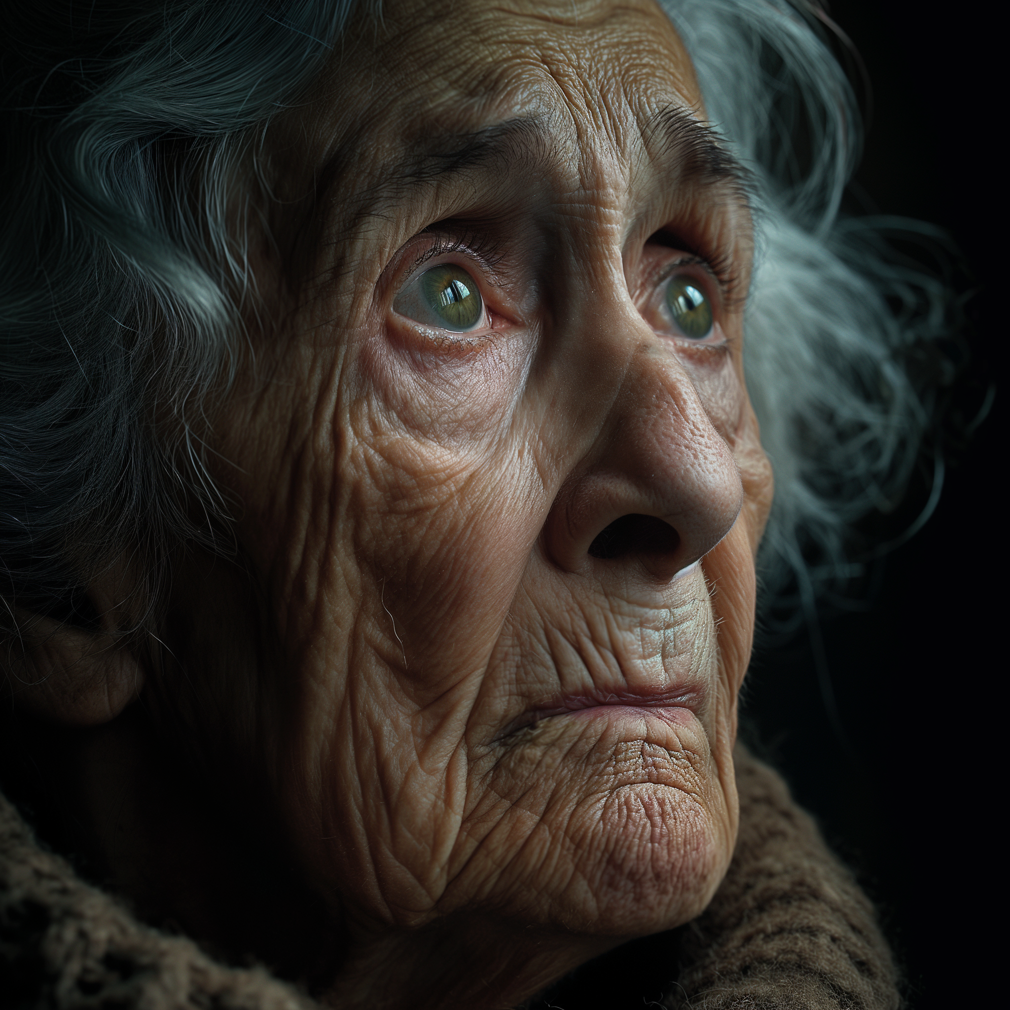 A sad old woman | Source: Midjourney