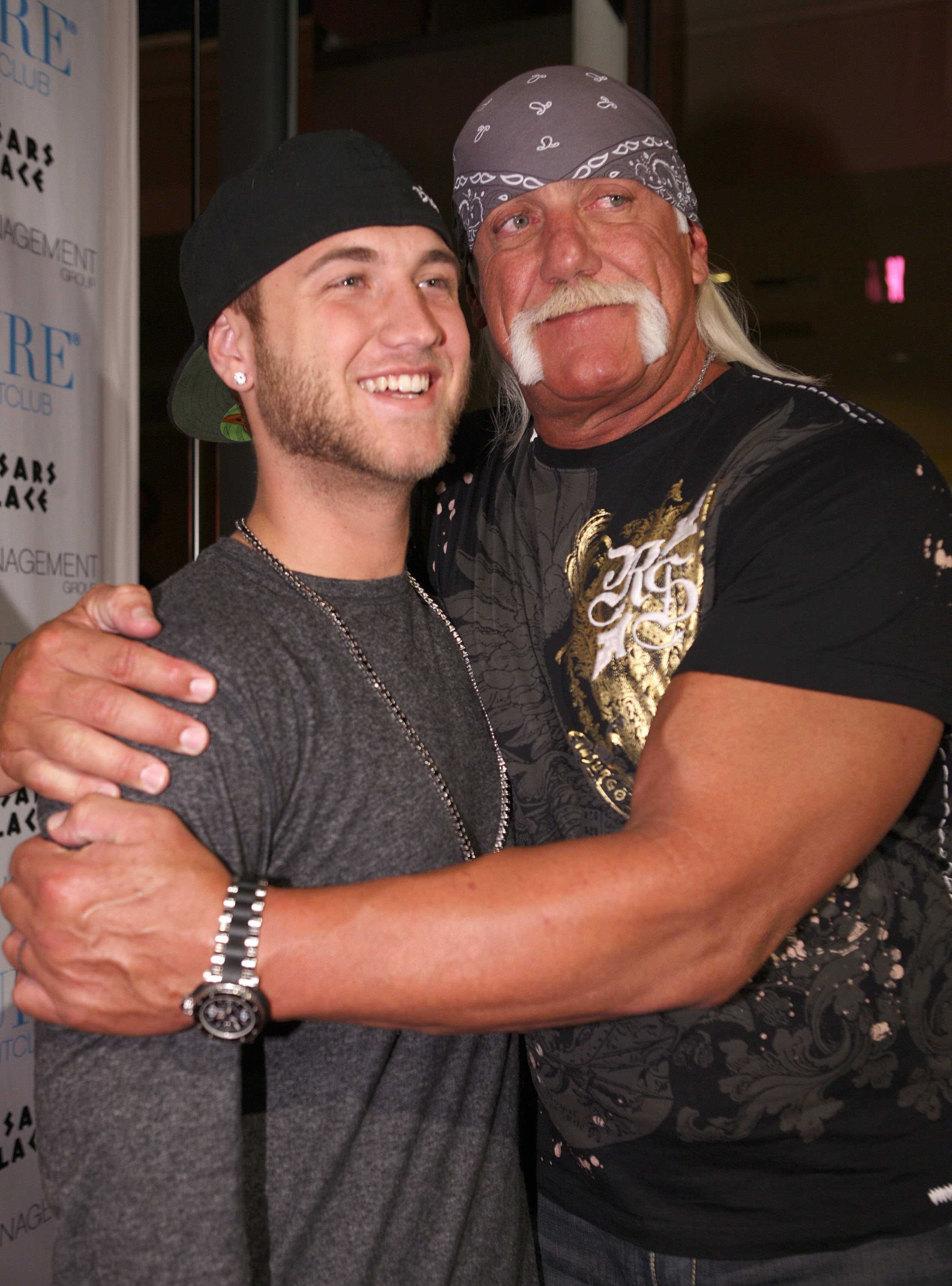 Nick Hogan and Hulk Hogan attend Pure Nightclub on May 5, 2009 | Source: Getty Images