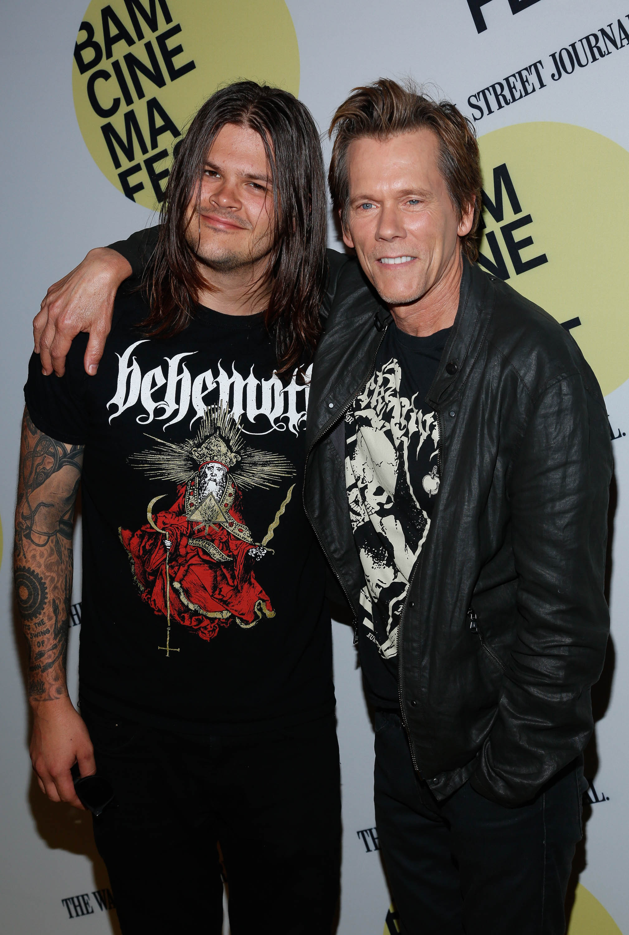 Kevin Bacon and son Travis Bacon at the premiere of "Cop Car" during BAMcinemaFest 2015 in New York City on June 21, 2015. | Source: Getty Images