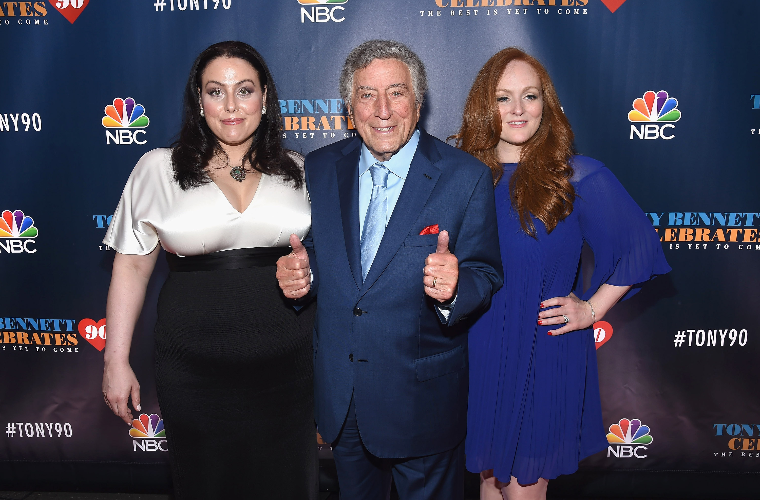 Joanna, Tony, and Antonia Bennett at "Tony Bennett Celebrates 90: The Best Is Yet To Come" on September 15, 2016, in New York City. | Source: Getty Images