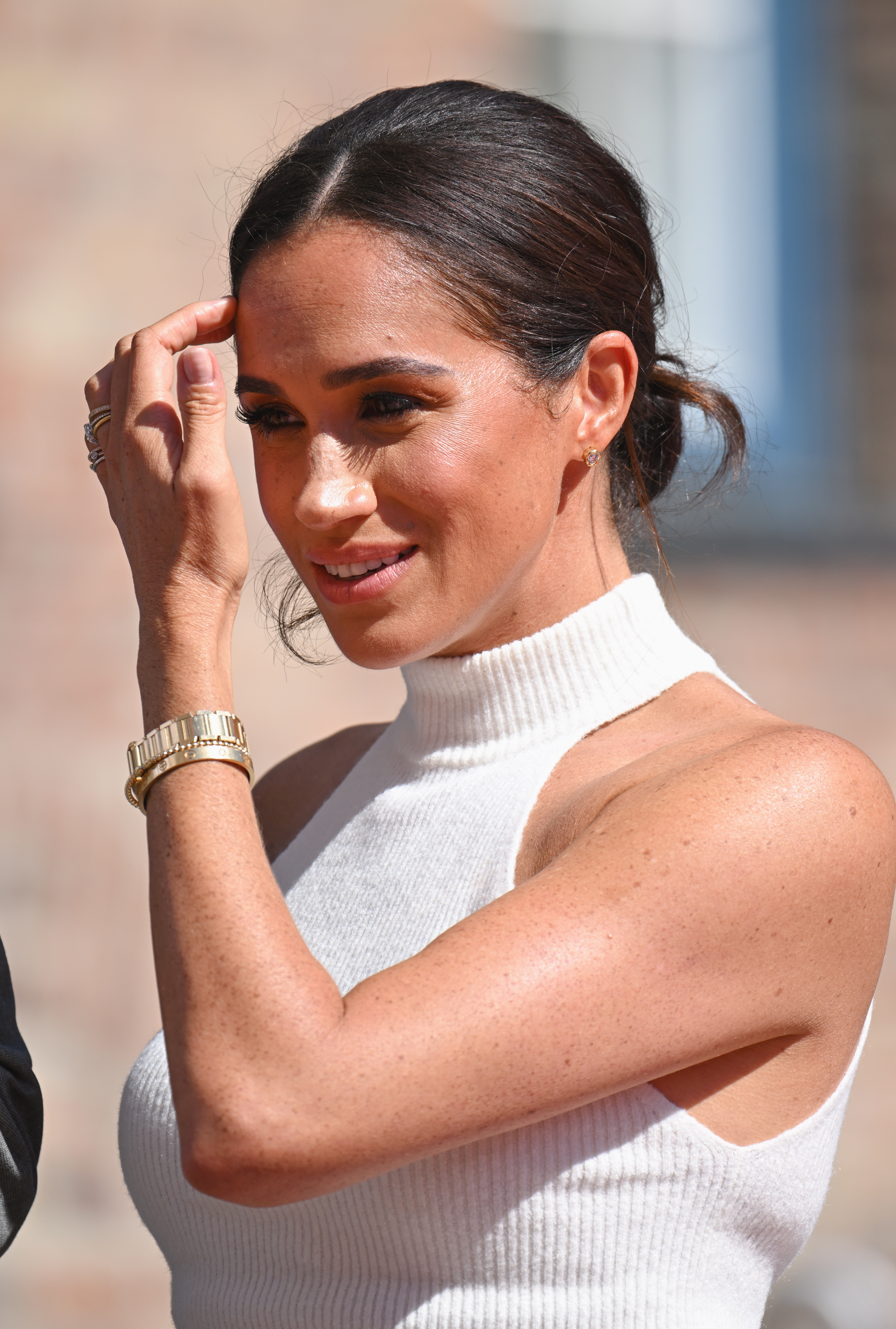 Meghan Markle  during the Invictus Games Dusseldorf 2023 - One Year To Go launch event in Dusseldorf, Germany on September 6, 2022 | Source: Getty Images