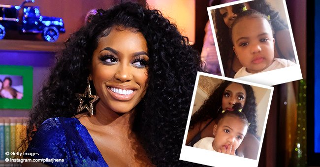 Porsha Williams from RHOA & Daughter Pilar Pose in Morning Selfie ...