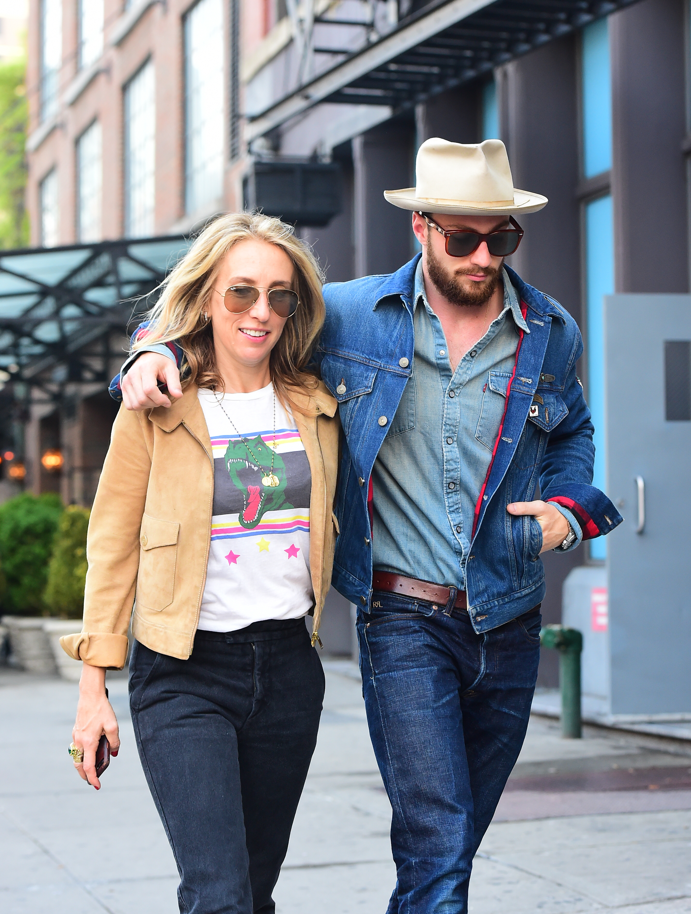 Sam Taylor-Johnson and Aaron Taylor-Johnson photographed in New York in 2018 | Source: Getty Images