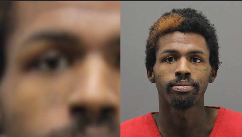 A booking photo shows Elijah Zion Bieniemy, who was arrested and charged after authorities said he shot a family member at the Bieniemy family's Ashburn, Virginia, home. | Source: Video/NBC4 Washington
