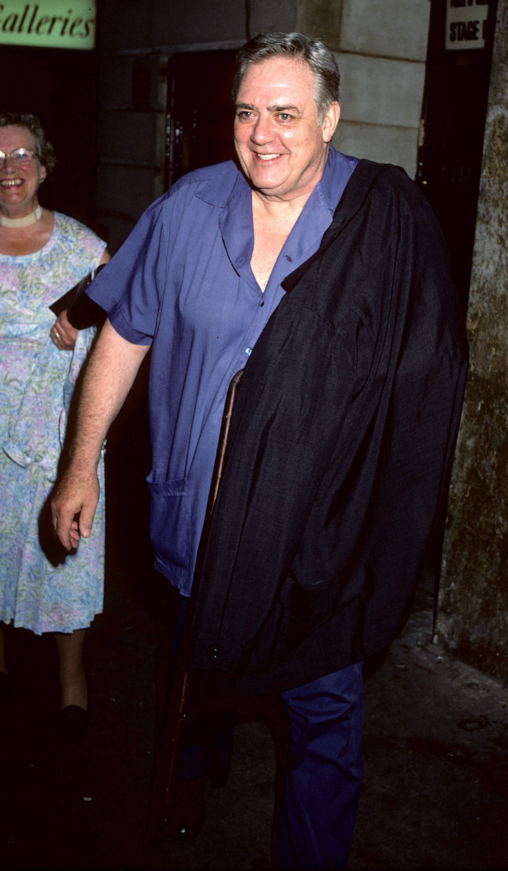 Raymond Burr July, 1982 at Prince of Wales Theatre in London, Great Britain | Source: Getty Images