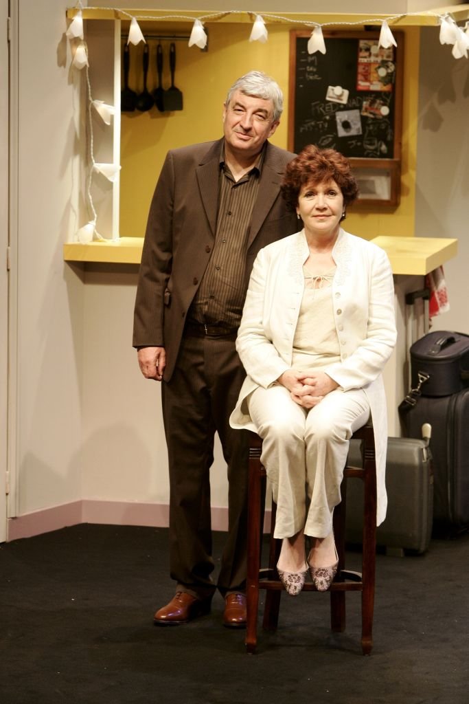 Thierry Heckendorn sur scène au côté d'Annick Blancheteau. l Source : Getty Images