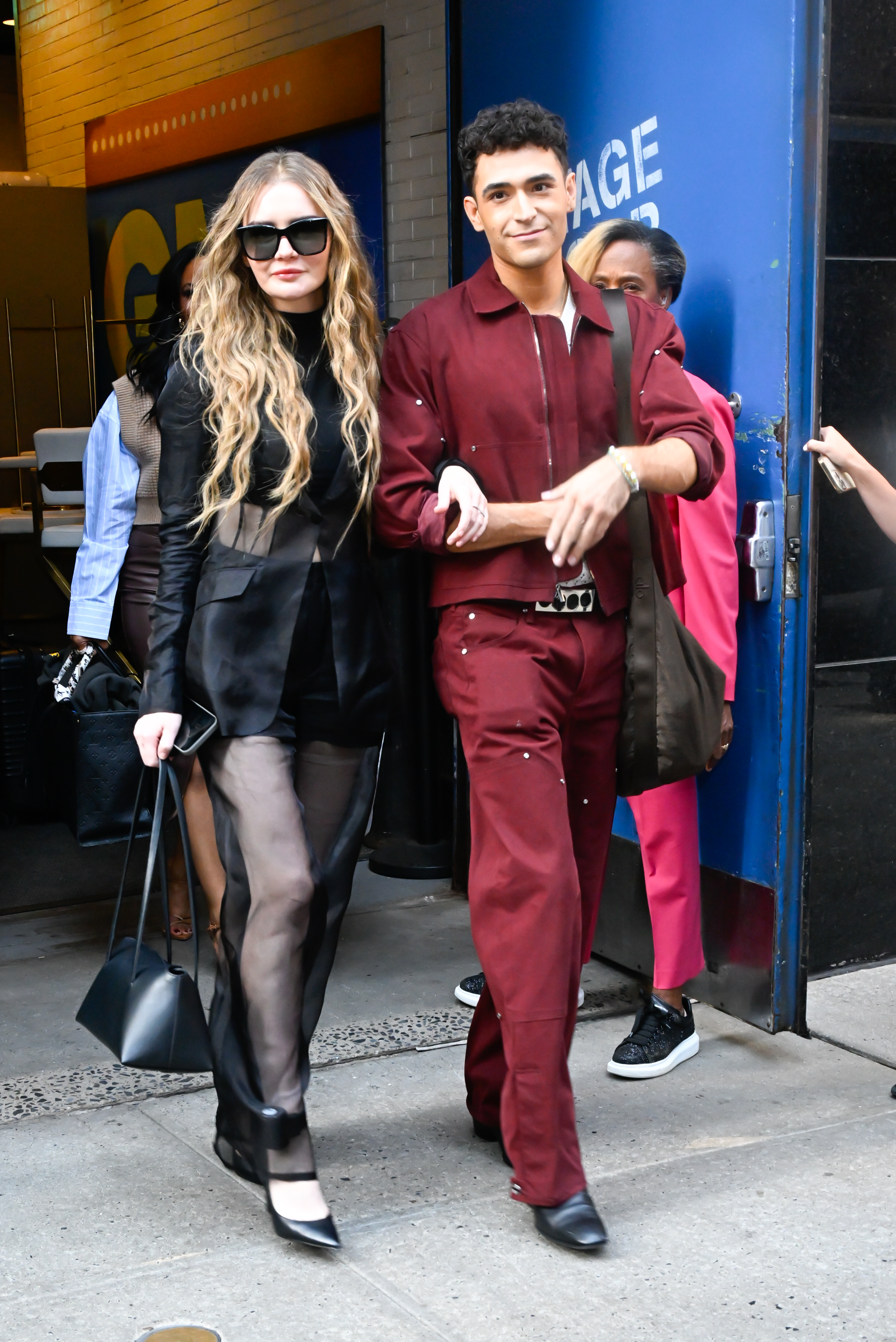 Anna Delvey and Ezra Sosa are seen on September 04, 2024 in New York City | Source: Getty Images