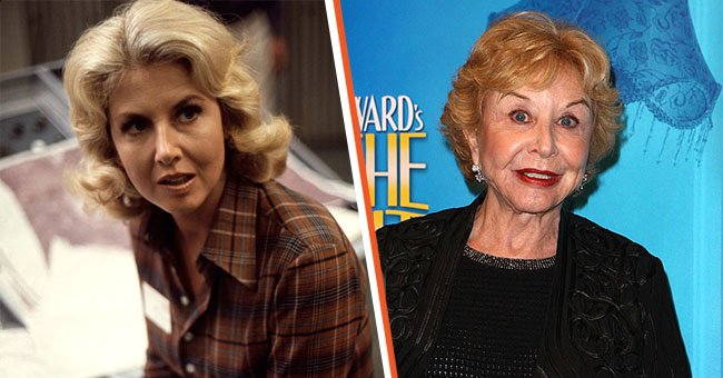 A side-by-side photo of Michael Learned from years ago and recently. | Source: Getty Images